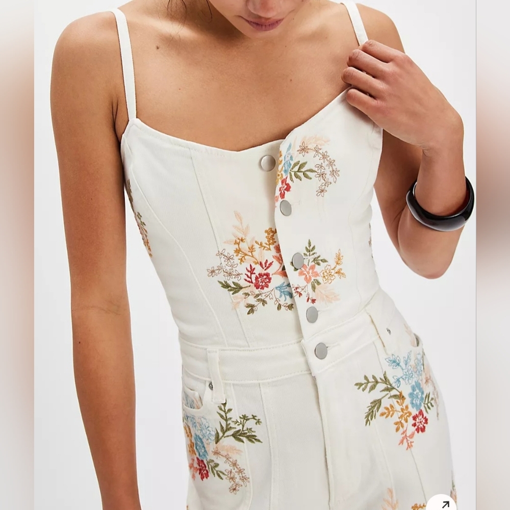 DRIFTWOOD White Floral Wide-Leg Jumpsuit - Picture 2 of 10